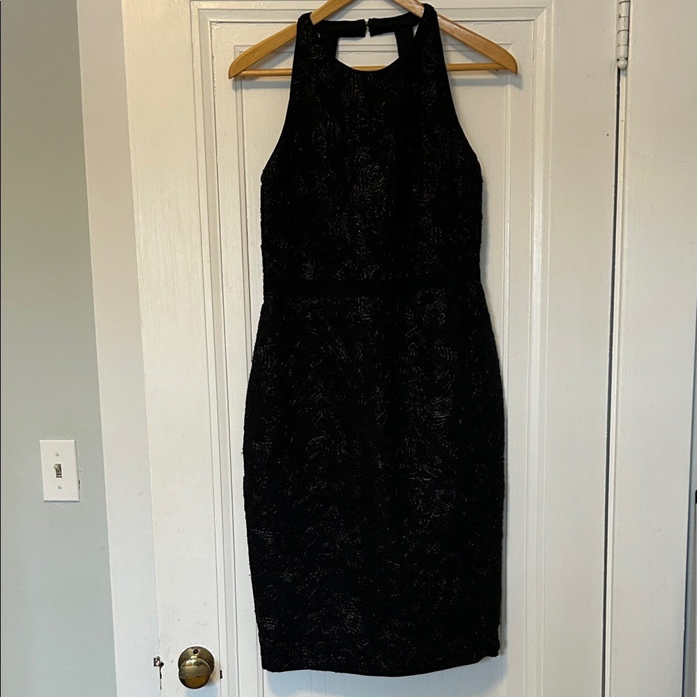 Laundry By Shelli Segal Elegant Black Midi Dress